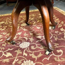 Load image into Gallery viewer, Early 20th Century Oak Rail Back Leather Revolving Desk Chair