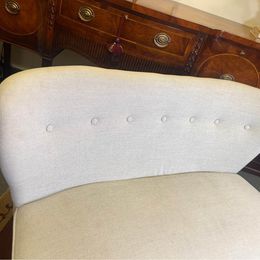 A Lovely Sofa By Vente - Unique finished in Boucle' White Fabric