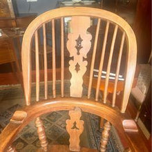 Load image into Gallery viewer, An attractive antique Windsor ash and elm farmhouse elbow chair