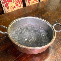 Antique English Country House Braising Pan made from copper