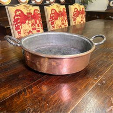 Load image into Gallery viewer, Antique English Country House Braising Pan made from copper