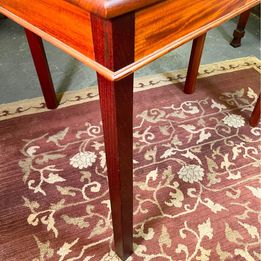 Antique eighteenth century George III Chippendale mahogany carved card table