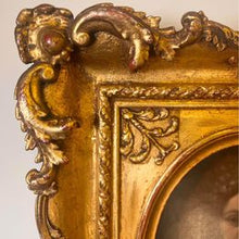 Load image into Gallery viewer, A sumptuous Old Master oval portrait oil painting on tin plate in fantastic condition