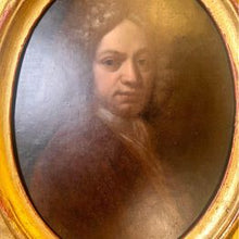 Load image into Gallery viewer, A sumptuous Old Master oval portrait oil painting on tin plate in fantastic condition