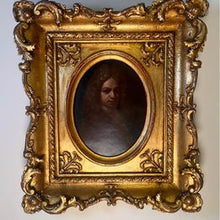 Load image into Gallery viewer, A sumptuous Old Master oval portrait oil painting on tin plate in fantastic condition