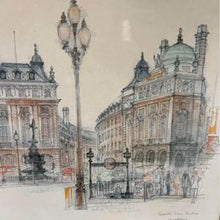 Load image into Gallery viewer, A full set of Mads Stage Watercolour Prints of London Mounted And Framed Under Glass