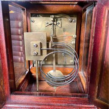 Load image into Gallery viewer, A Fabulous Flame Mahogany Four Glass Library Mantel Clock