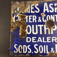 Load image into Gallery viewer, James Aspinall Of Southport Enamel Sign c1900