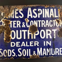 James Aspinall Of Southport Enamel Sign c1900