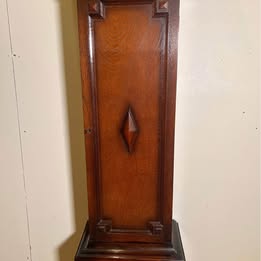 A Lovely Long Cased Tempus Fugit Oak Clock With Westminster Chime