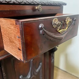 A Lovely Inlaid Bureau Bookcase With Slide Out Leather Writing Area And Plenty Of Storage