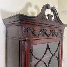 Load image into Gallery viewer, A Lovely Inlaid Bureau Bookcase With Slide Out Leather Writing Area And Plenty Of Storage