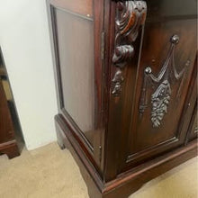 Load image into Gallery viewer, A Lovely Inlaid Bureau Bookcase With Slide Out Leather Writing Area And Plenty Of Storage