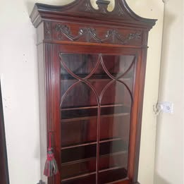 A Lovely Inlaid Bureau Bookcase With Slide Out Leather Writing Area And Plenty Of Storage