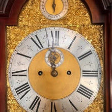 Load image into Gallery viewer, Edwardian Mahogany Longcase Regulator Clock With A Rich Flame Mahogany Case