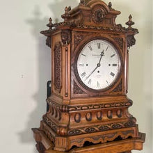 Load image into Gallery viewer, A Victorian Oak Quarter Repeating Bracket Clock By Barraud And Lund