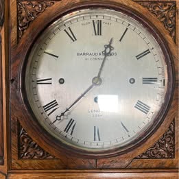 A Victorian Oak Quarter Repeating Bracket Clock By Barraud And Lund