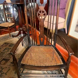 A Fabulous Arts And Crafts Style Low Armchair In The Style Of Liberty And Co