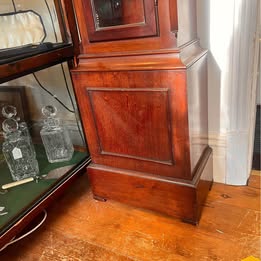 Edwardian Mahogany Longcase Regulator Clock With A Rich Flame Mahogany Case