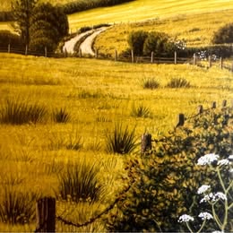 A Stunning Painting Of Parlick From Clough Lane Chipping Lancashire