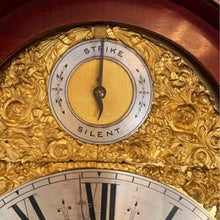 Load image into Gallery viewer, Edwardian Mahogany Longcase Regulator Clock With A Rich Flame Mahogany Case