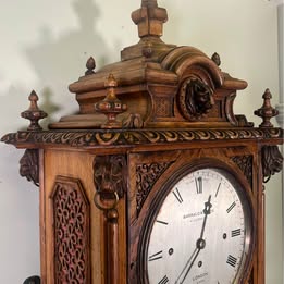 A Victorian Oak Quarter Repeating Bracket Clock By Barraud And Lund