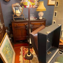Load image into Gallery viewer, Floral Floor Standing Tiffany Standard Lamp With Fluted Column