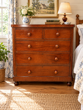 Load image into Gallery viewer, Victorian Antique Mahogany Chest of Drawers