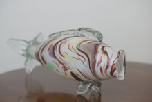 Load image into Gallery viewer, A large glass Murano fish made in Italy circa1950 with fantastic colours