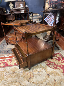 A Matching Pair Of Mahogany Bevan Funnel Bedside Or Occasional Tables