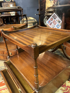 A Matching Pair Of Mahogany Bevan Funnel Bedside Or Occasional Tables