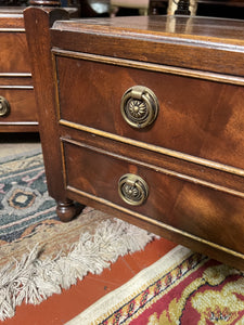 A Matching Pair Of Mahogany Bevan Funnel Bedside Or Occasional Tables