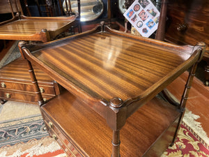 A Matching Pair Of Mahogany Bevan Funnel Bedside Or Occasional Tables