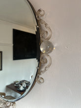 Load image into Gallery viewer, A Stunning Original Vintage Art Deco Period Wall Mirror With Glass Balls And Decoration