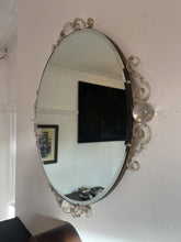Load image into Gallery viewer, A Stunning Original Vintage Art Deco Period Wall Mirror With Glass Balls And Decoration