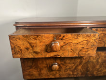 Load image into Gallery viewer, An Antique Victorian Walnut Chest Of Drawers Faced With Amazing Burr Walnut