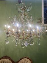 Load image into Gallery viewer, Huge Louis 15th Chandelier With Two Matching Wall Lights Circa 1830