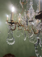 Load image into Gallery viewer, Huge Louis 15th Chandelier With Two Matching Wall Lights Circa 1830