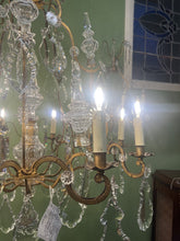 Load image into Gallery viewer, Huge Louis 15th Chandelier With Two Matching Wall Lights Circa 1830