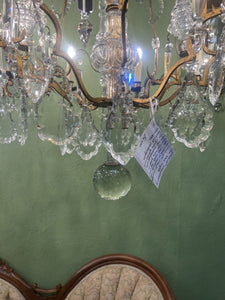 Huge Louis 15th Chandelier With Two Matching Wall Lights Circa 1830