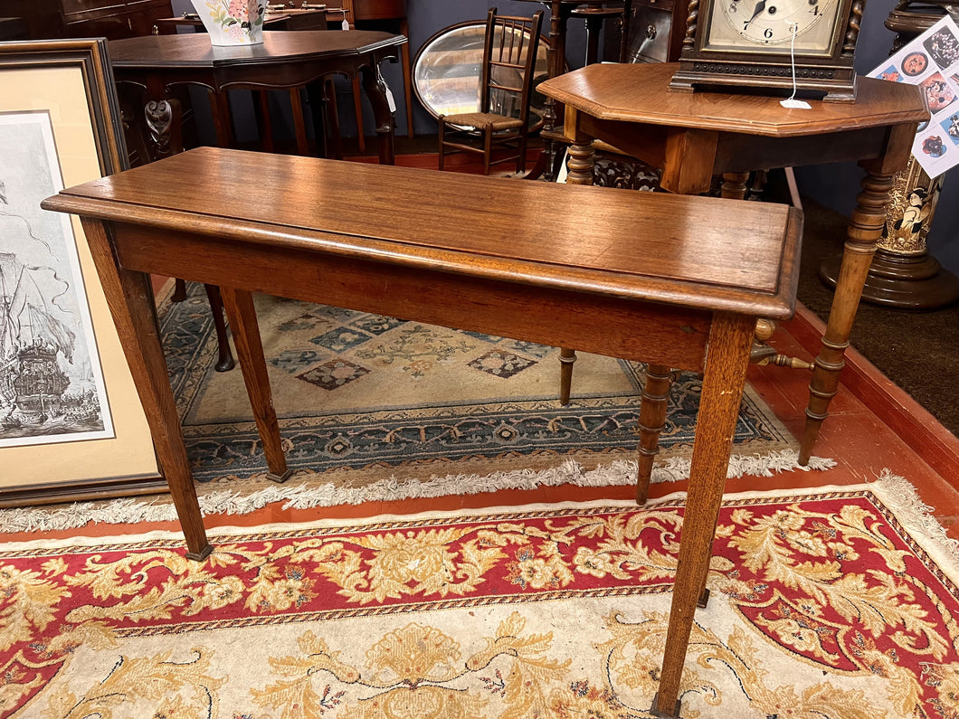 Antique Georgian Quarter Sawn Solid Oak Hall Table