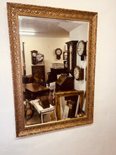 Load image into Gallery viewer, A large impressive antique French Louis XIV style carved giltwood wall mirror