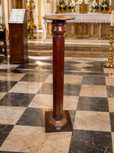 Load image into Gallery viewer, Tall Antique Display Pedestal, English Mahogany Torchiere / Plant Stand, Regency c.1820