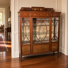 Load image into Gallery viewer, Superb Edwardian Inlaid Mahogany Display Cabinet by Allen &amp; Appleyard of Liverpool