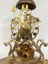 Load image into Gallery viewer, A Quality Striking Skeleton Clock With Glass Dome c1850