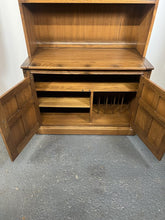 Load image into Gallery viewer, Ercol Golden Dawn Hi Fi Unit With Glazed Bookcase In As New Condition