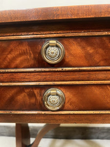 A Bevan And Funnell Stylish Antique Inlaid Mahogany Crossbanded And Line Inlaid Sofa Table