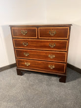 Load image into Gallery viewer, An Antique Mahogany Chest Of Drawers With Crossbanded Drawer Fronts