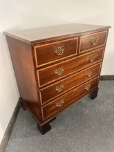 Load image into Gallery viewer, An Antique Mahogany Chest Of Drawers With Crossbanded Drawer Fronts
