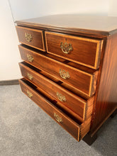 Load image into Gallery viewer, An Antique Mahogany Chest Of Drawers With Crossbanded Drawer Fronts